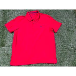 IZOD Advantage Polo Shirt Men’s Red Performance Golf Tee Size XXL